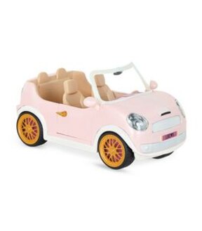 Lori Go Everywhere! Convertible Car - Light Pink Vehicle for 15cm Dolls