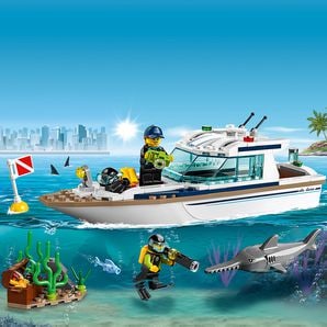 Boat Lego 60211 LEGO City Great Vehicles: Diving Yacht (60221) Age 5+