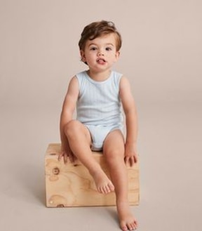 Baby Organic Cotton Pointelle Bodysuit