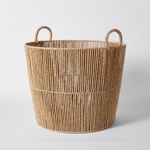 Natural Large Round Paper Cord Basket