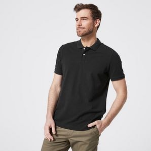Pique Polo Shirt - Black | Target Australia