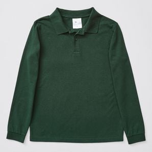 Long Sleeve School Polos - Green | Target Australia