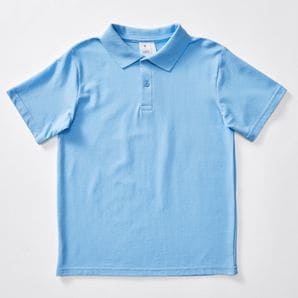 Short Sleeve School Polo Top - Sky Blue product image