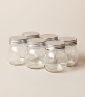 6 Pack 300ml Glass Preserving Jars
