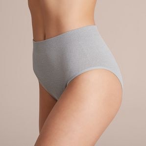 Lily Loves Ribbed Seamfree Super High Waisted Bikini Briefs; Style: LHB54051