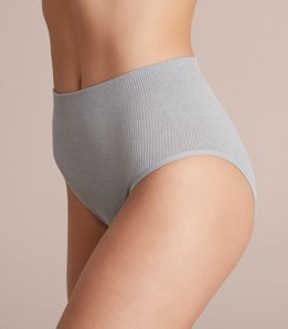 Ribbed Seamfree Super High Waisted Bikini Briefs - Lily Loves