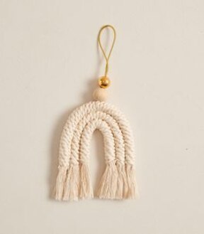 Christmas Macrame Rainbow Decoration