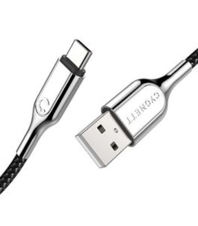 Cygnett Armoured USB-C to USB-A Cable USB 2.0- 1m Black
