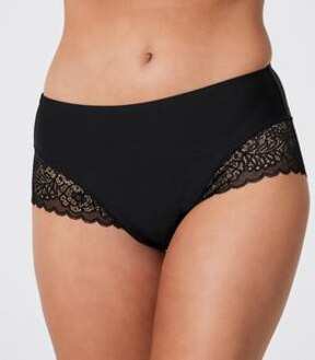 Bella Bonded Microfibre and Lace Midi Briefs; Style: LMD98989