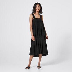 Shirred Sleeve Tiered Maxi Dress | Target Australia