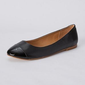 target black ballet flats