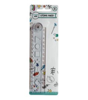 Folding Ruler With Stencils