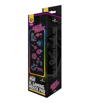 Powerwave RGB XL Gaming Mouse Pad Neon Party
