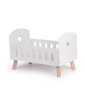 Wooden Doll Cot - White