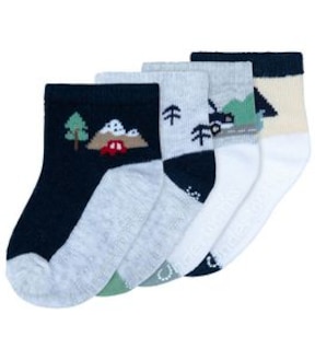 Underworks Baby 4 Pack Crew Socks