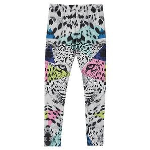 Full Length Geo Leopard Print Leggings 