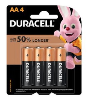 Duracell AA 4 Pack Batteries