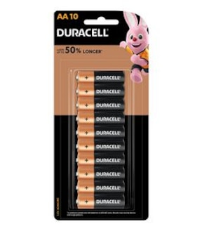 Duracell AA 10 Pack Batteries