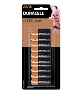 Duracell Coppertop AA 16 Pack Batteries