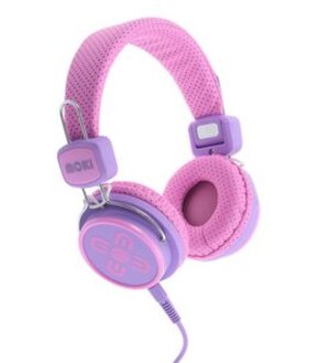 Moki Kids Safe Headphones  - Pink & Purple