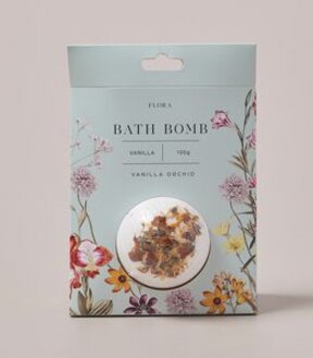 Flora Bath Bomb with Petals 100g