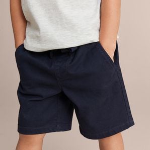 Pull On Chino Shorts - Navy Blue 