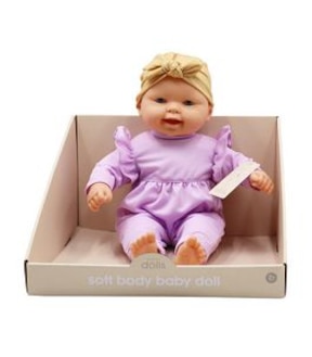 Nurture Me Soft Body Baby Doll - Purple
