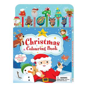 Download Christmas 10-Pencil Set Colouring Book | Target Australia