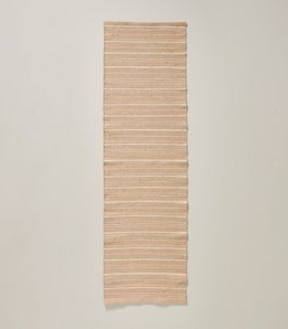 Woven Jute Cotton Stripe Table Runner