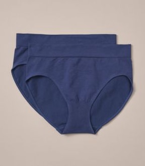 2 Pack Cotton Seamfree Midi Briefs