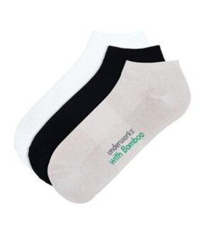 Underworks LADIES 3PK ECO BAMBOO LOW CUT - MULTI