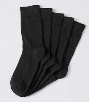 Maxx 5 Pack Business Socks - Black