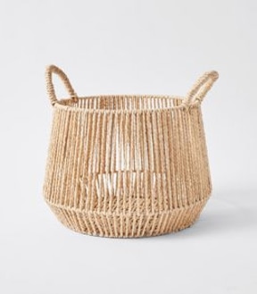 Natural Small Round Paper Cord Basket