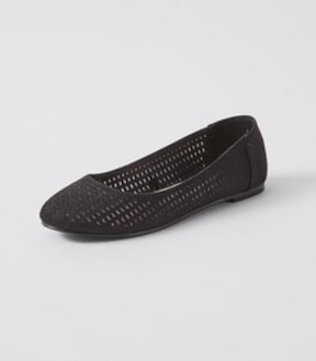 Womens Fallan Perforated Ballet Flats