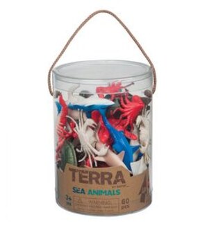 Terra Sea Animals In A Tube - 60 Pieces