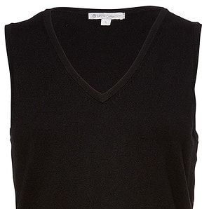 V-Neck Knit Vest - Black | Target Australia
