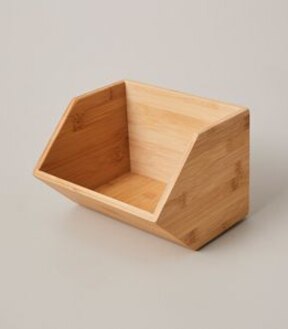 Bamboo Stackable Basket - Small