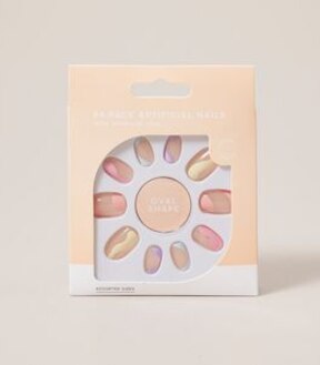 24 Pack Artificial Nails - Oval Shape