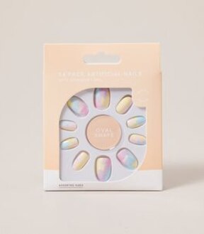 24 Pack Artificial Nails - Oval Shape
