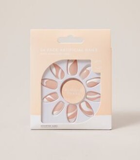 24 Pack Artificial Nails - Almond Shape