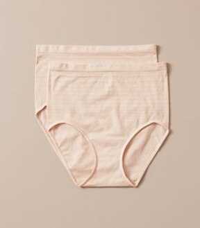 2 Pack Fuller Figure Matte and Shine Seamfree Full Briefs; Style: LFK29860