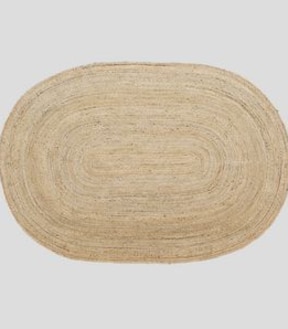 Jute Oval Shaped Rug - 160cm x 230cm