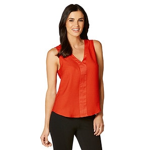 Target Tops Red Mesh Back Sleeveless Top - Poppy Red | Target Australia