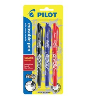 3 Pack Pilot Erasable Pens