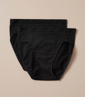 Fuller Figure 2 Pack Seamfree High Cut Briefs; Style: LHC29837