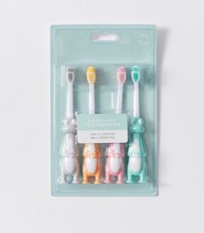 4 Pack Kids Toothbrushes