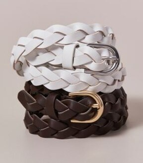 2 Pack Waist Plait Belts
