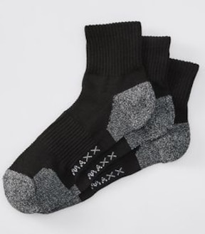 Maxx 3 Pack Performance Quarter Crew Socks