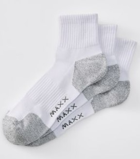 Maxx 3 Pack Performance Quarter Crew Socks