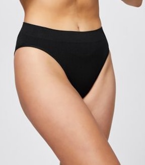 Lily Loves Ribbed Seamfree Hi-Waisted Bikini Briefs; Style: LHB02077